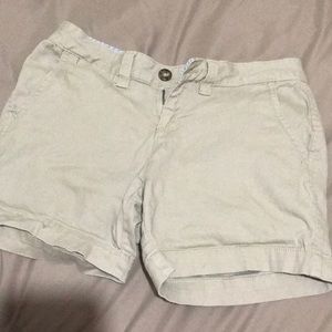 Red camel tan shorts
